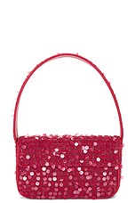 Staud Tommy Beaded Bag in Chili, view 1, click to view large image.