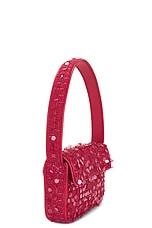 Staud Tommy Beaded Bag in Chili, view 4, click to view large image.