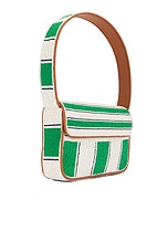 Staud Tommy Beaded Bag in Bungalow Stripe, view 4, click to view large image.