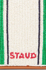 Staud Tommy Beaded Bag in Bungalow Stripe, view 7, click to view large image.