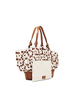 Staud Squillo Rope Tote Bag in Paper & Tan, view 4, click to view large image.