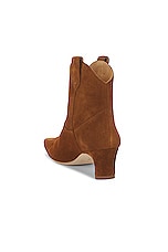 Staud Western Wally Ankle Boot in Tan, view 3, click to view large image.