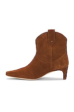 Staud Western Wally Ankle Boot in Tan, view 5, click to view large image.