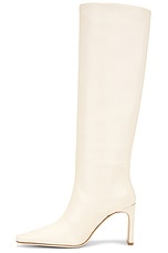 Staud Wally High Heel Boot in Cream, view 5, click to view large image.