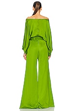 SILVIA TCHERASSI Theresa Jumpsuit in Lime, view 3, click to view large image.