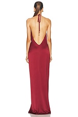 SILVIA TCHERASSI Jazmin Dress in Burgundy, view 4, click to view large image.