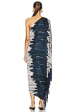 SILVIA TCHERASSI Alana Dress in Indigo Linear Wash, view 4, click to view large image.