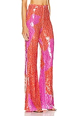 SILVIA TCHERASSI Avellino Pant in Pink Red Marble, view 2, click to view large image.