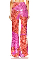 SILVIA TCHERASSI Avellino Pant in Pink Red Marble, view 3, click to view large image.