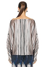 SILVIA TCHERASSI Bellagio Blouse in Indigo Linear Wash, view 3, click to view large image.