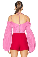 SILVIA TCHERASSI Benazir Top in Rose, view 3, click to view large image.