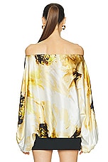 SILVIA TCHERASSI Bellagio Blouse in Golden Peony, view 3, click to view large image.