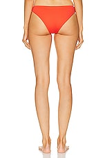 SILVIA TCHERASSI Fermina Bikini Bottom in Orange, view 3, click to view large image.