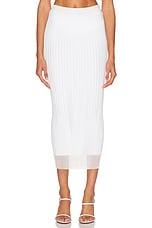 Sportmax Album Skirt in Optical White | FWRD
