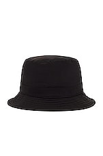 Stone Island Bucket Hat in Black, view 2, click to view large image.