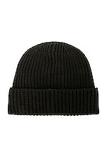 Stone Island Beanie in Black, view 2, click to view large image.