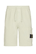Stone Island Cargo Bermuda Shorts in Pistachio, view 1, click to view large image.