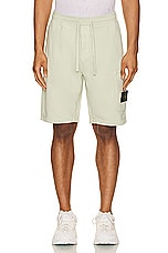 Stone Island Cargo Bermuda Shorts in Pistachio, view 5, click to view large image.