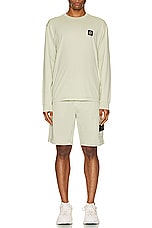 Stone Island Cargo Bermuda Shorts in Pistachio, view 6, click to view large image.