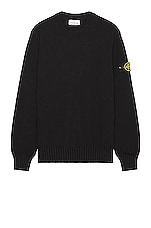 Stone Island Knit Sweater in Black, view 1, click to view large image.