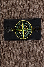 Stone Island Full Zip Cardigan in Dove Grey, view 3, click to view large image.