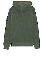 Stone Island Hooded Full Zip Sweatshirt in Musk, view 2, click to view large image.