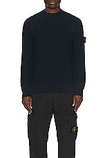 Stone Island Sweater in Navy Blue, view 4, click to view large image.