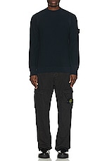 Stone Island Sweater in Navy Blue, view 5, click to view large image.