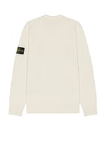 Stone Island Knit Polo in Plaster, view 2, click to view large image.