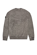 Stone Island Crewneck Sweatshirt in Melange Black, view 2, click to view large image.