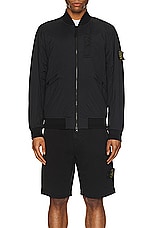 Stone Island Bomber in Black, view 5, click to view large image.