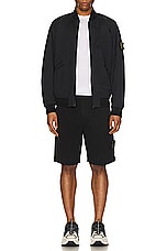 Stone Island Bomber in Black, view 6, click to view large image.