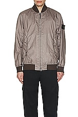 Stone Island Bomber in Dove Grey, view 5, click to view large image.