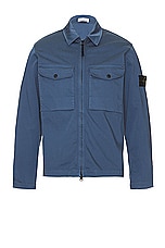Stone Island Overshirt in Dark Blue, view 1, click to view large image.