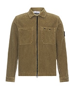 Stone Island Corduroy Overshirt in Biscuit, view 1, click to view large image.