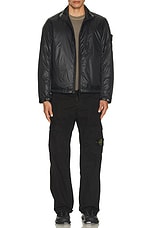 Stone Island Packable Jacket in Black, view 6, click to view large image.