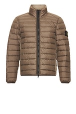 Stone Island Down Jacket in Walnut, view 1, click to view large image.