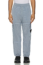 Stone Island Nylon Metal Pants in Sky Blue, view 5, click to view large image.