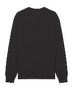 Stone Island Longsleeve T-Shirt in Black, view 2, click to view large image.