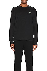 Stone Island Longsleeve T-Shirt in Black, view 4, click to view large image.