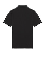 Stone Island Polo Shirt in Black, view 2, click to view large image.
