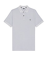 Stone Island Polo in Sky Blue, view 1, click to view large image.
