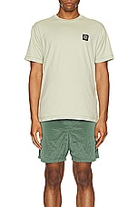 Stone Island T-shirt in Pistachio, view 4, click to view large image.