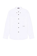 Stone Island Overshirt in White, view 1, click to view large image.