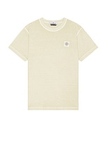 Stone Island Garment Dyed T-Shirt in Plaster, view 1, click to view large image.