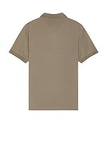 Stone Island Short Sleeve Polo in Walnut, view 2, click to view large image.