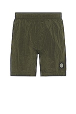 Stone Island Swim Shorts in Olive, view 1, click to view large image.