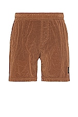 Stone Island Nylon Metal Swim Short in Rust, view 1, click to view large image.