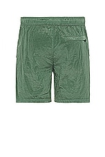 Stone Island Nylon Metal Swim Short in Light Green, view 2, click to view large image.
