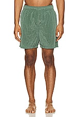 Stone Island Nylon Metal Swim Short in Light Green, view 4, click to view large image.